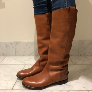 Madewell Archive Brown Leather Riding Boots